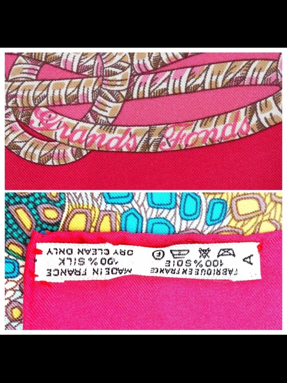 Hermes vibrant silk